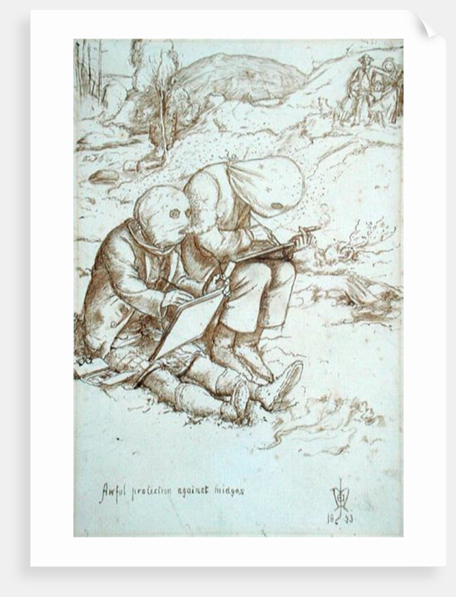 Awful Protection Against Midges, 1853 by John Everett Millais