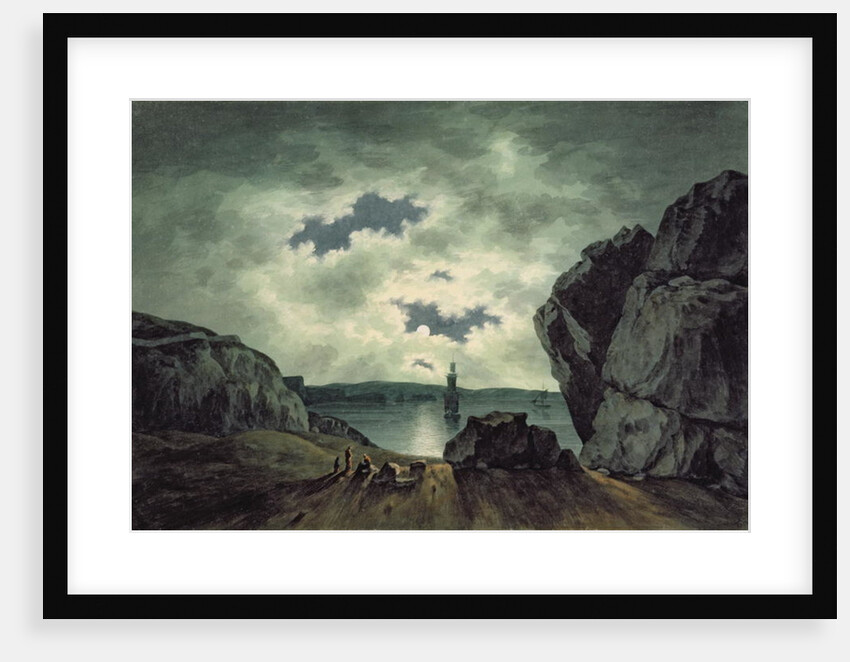 Bay Scene in Moonlight, 1787 by John Warwick Smith