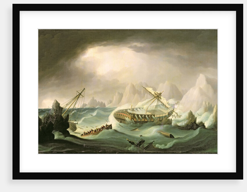 Shipwreck off a Rocky Coast by Thomas Buttersworth