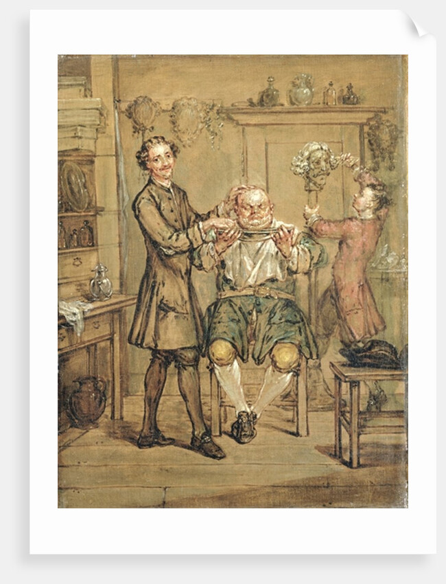 The Barber, c.1760-69 by Marcellus the Younger Laroon