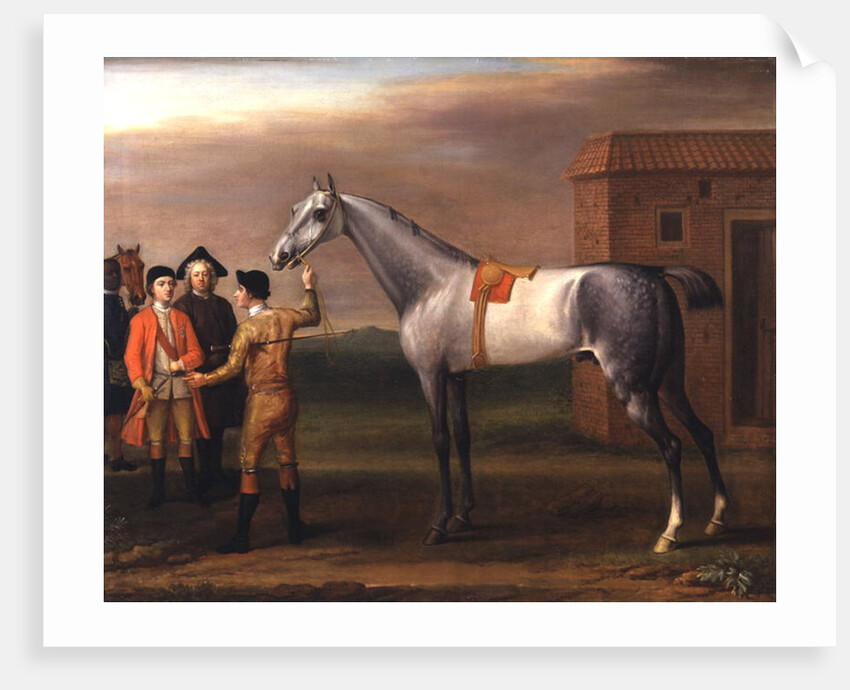 Lamprey, with his owner, Sir William Morgan, at Newmarket, 1723 by John Wootton