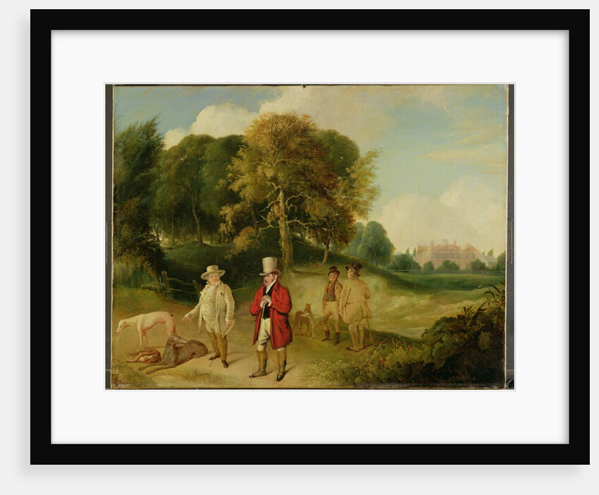 J. M. W. Turner and Walter Ramsden Fawkes at Farnley Hall, c.1820-24 by John Robert Wildman