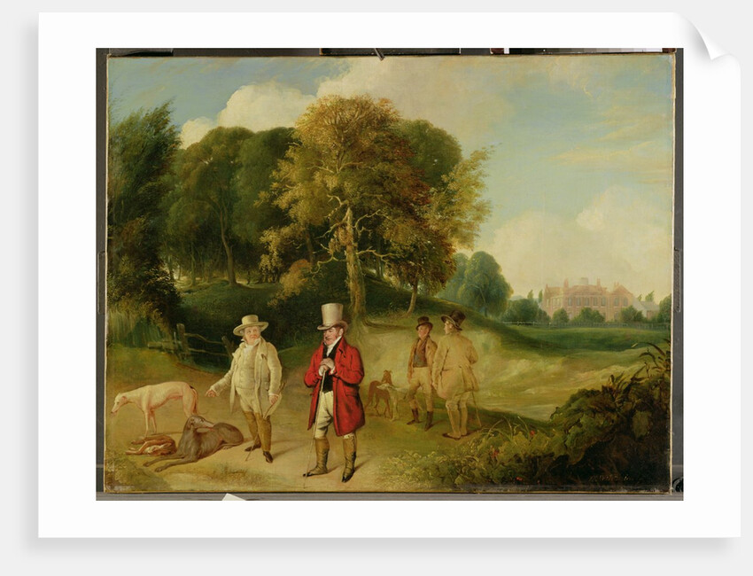 J. M. W. Turner and Walter Ramsden Fawkes at Farnley Hall, c.1820-24 by John Robert Wildman