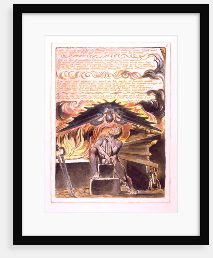 His Spectre Driv'n... by William Blake