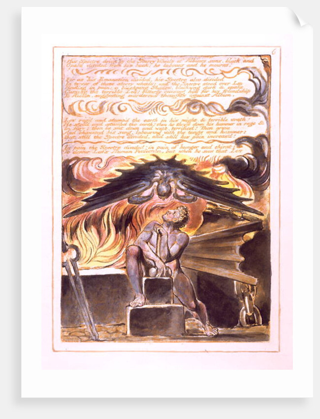 His Spectre Driv'n... by William Blake