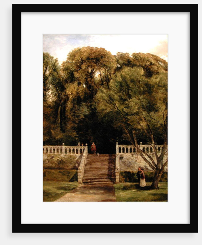 On the Terrace at Haddon Hall, Derbyshire, 1840 by Thomas Creswick