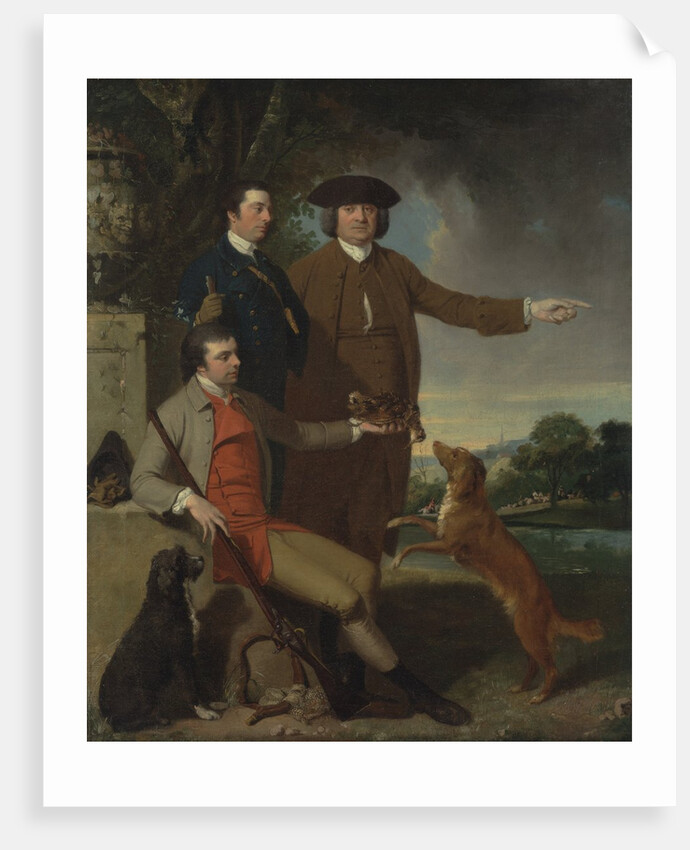 Self Portrait with Father and Brother, c.1760-62 by John Hamilton Mortimer