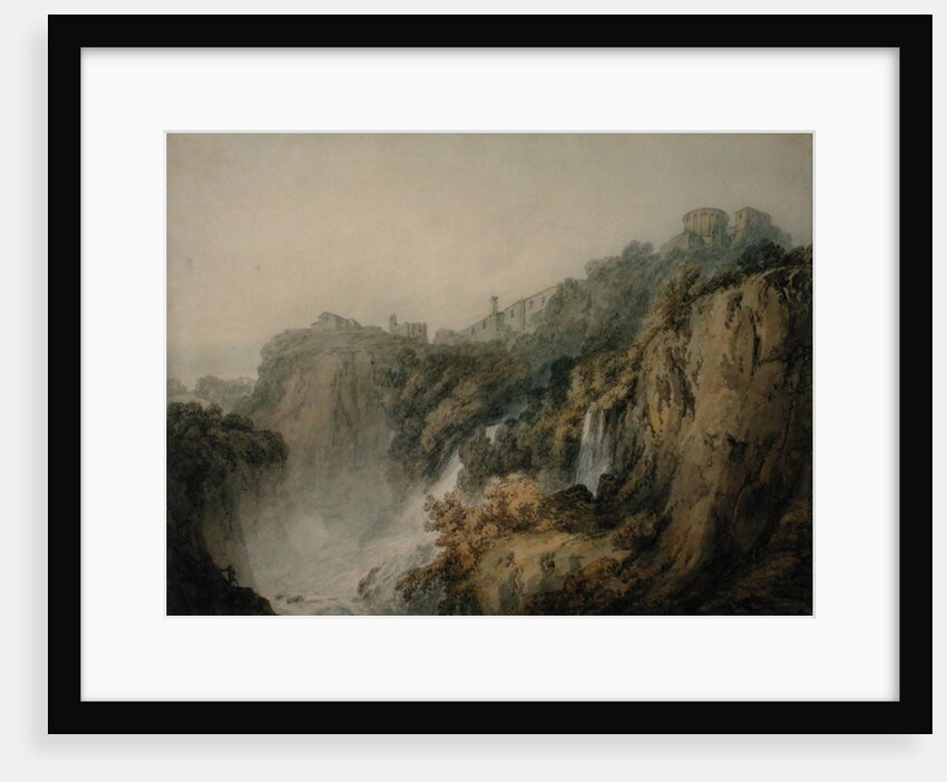 Tivoli with the Temple of the Sibyl and the Cascades, c.1796-97 by Joseph Mallord William Turner