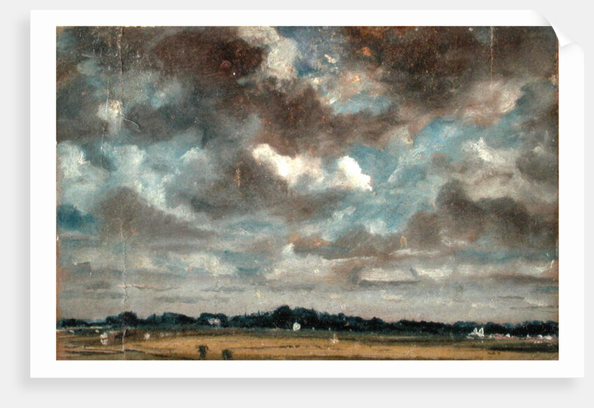 Extensive Landscape with Grey Clouds, c.1821 by John Constable