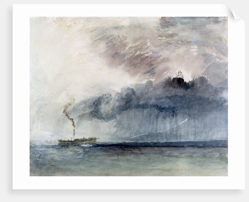 Steamboat in a Storm, c.1841 by Joseph Mallord William Turner