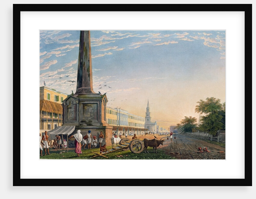 View of Writers Buildings from the Monument at the West End', plate 2 from 'Views of Calcutta and its Environs' by James Baillie (after) Fraser