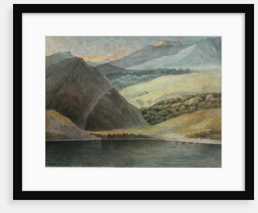 View on Lake Maggiore at Evening, 1781 by Francis Towne