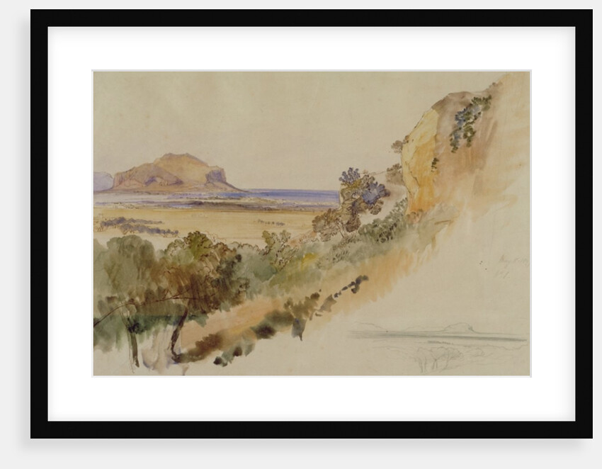 View near Palermo, 1847 by Edward Lear