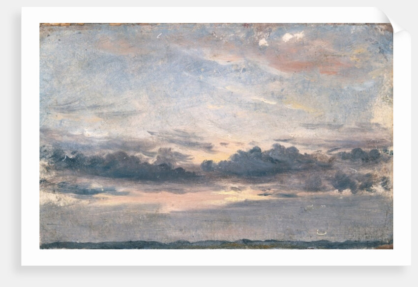 A Cloud Study, Sunset, c.1821 by John Constable