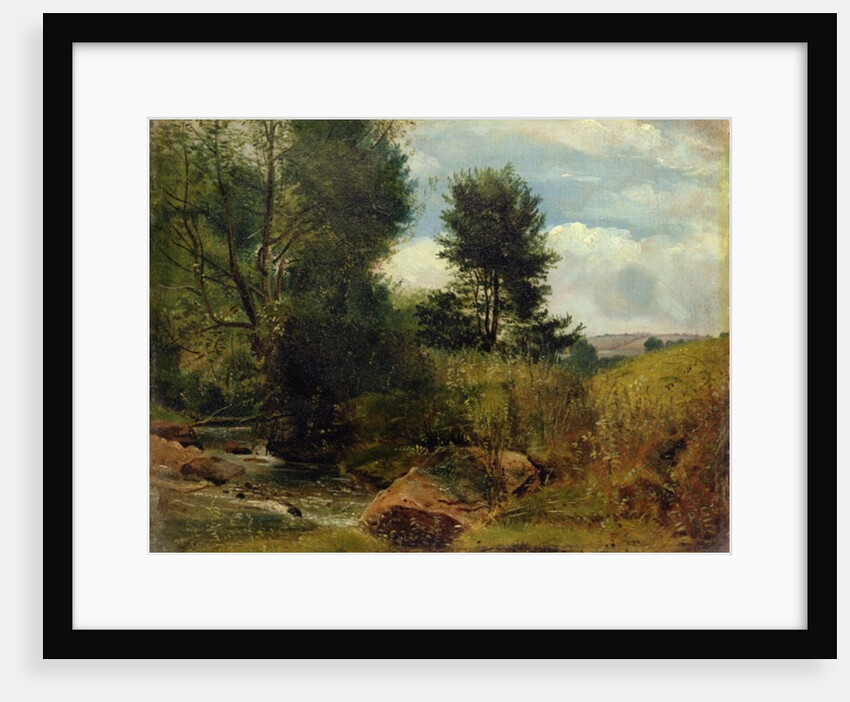 View on the River Sid, near Sidmouth, c.1852 by Lionel Constable
