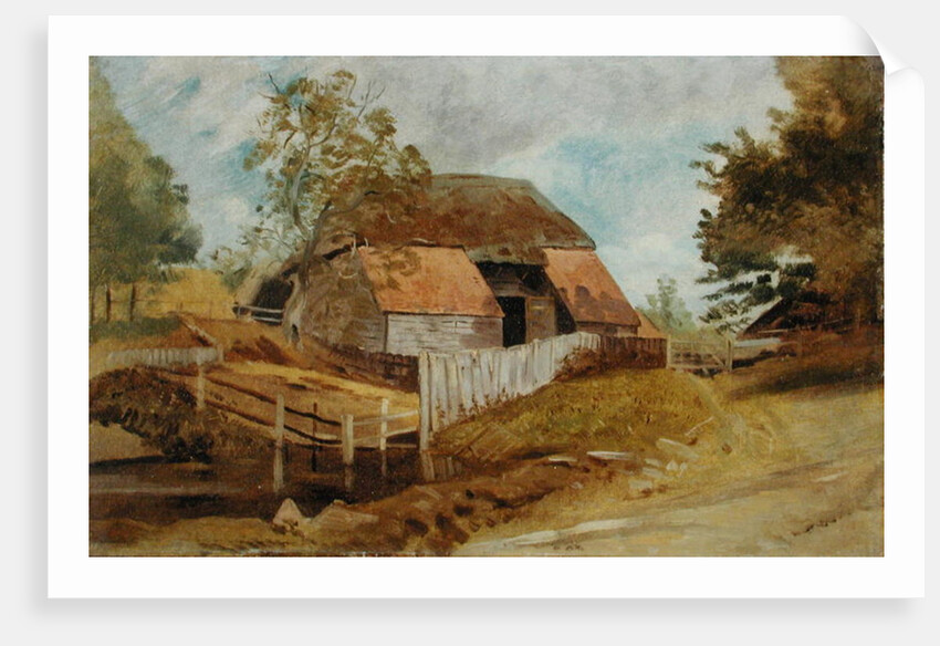 Old Barn, c.1855 by Lionel Constable