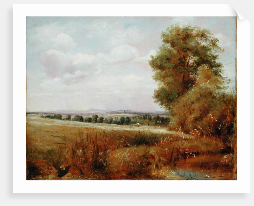 Landscape at Hampstead with Harrow in the Distance, c.1849-55 by Lionel Constable