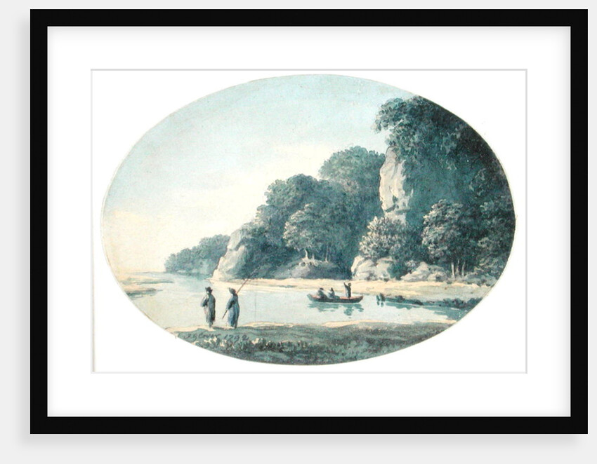 River with Fisherman, 1792 by John Glover