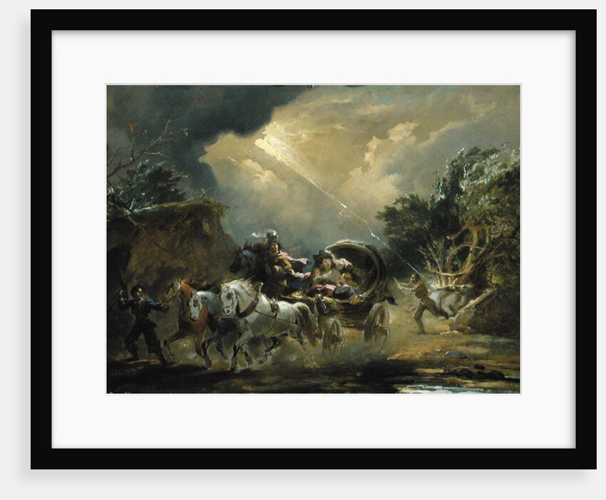 Coach in a Thunderstorm, 1790s by Philip James de Loutherbourg