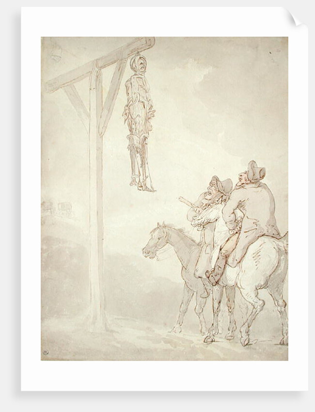 The Gibbet by Thomas Rowlandson
