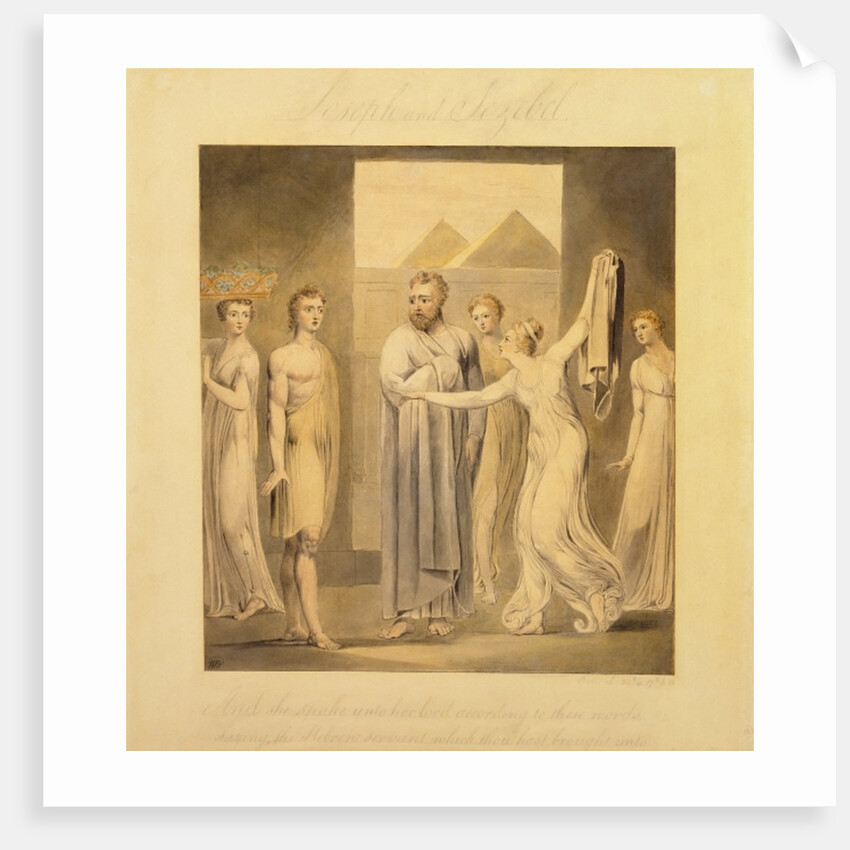 Joseph and Potiphar's Wife, 1803-05 by William Blake