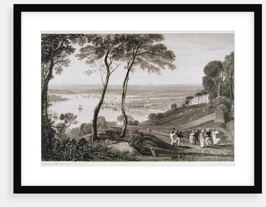 Plymouth Dock from Mount Edgecombe by Joseph Mallord William (after) Turner