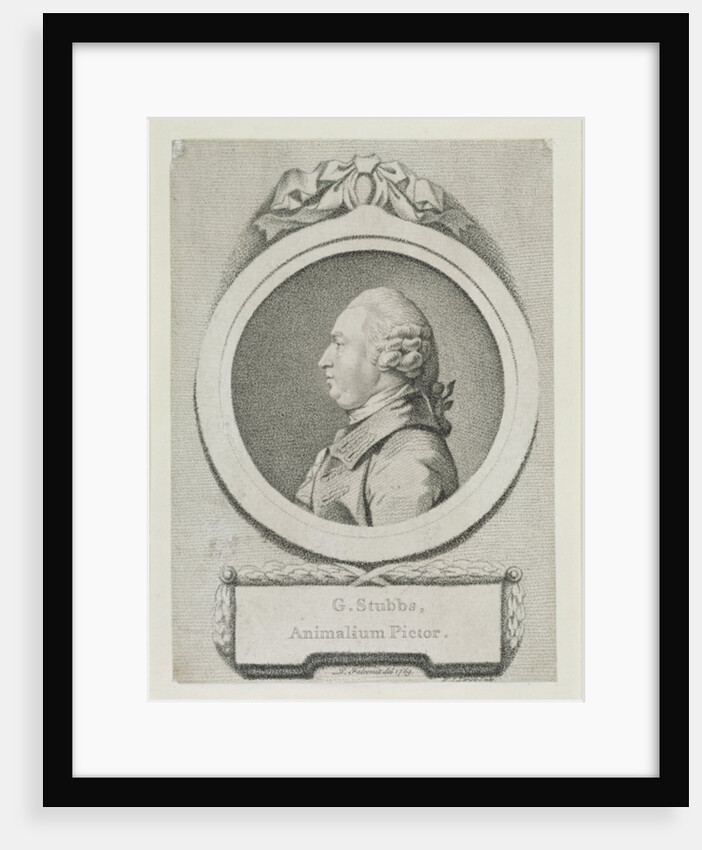 Portrait study of George Stubbs by Pierre-Etienne Falconet