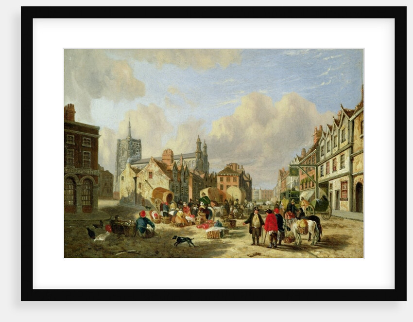 The Haymarket, Norwich, 1825 by David Hodgson