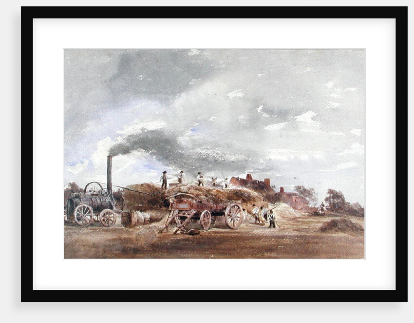 Threshing Corn by Peter de Wint