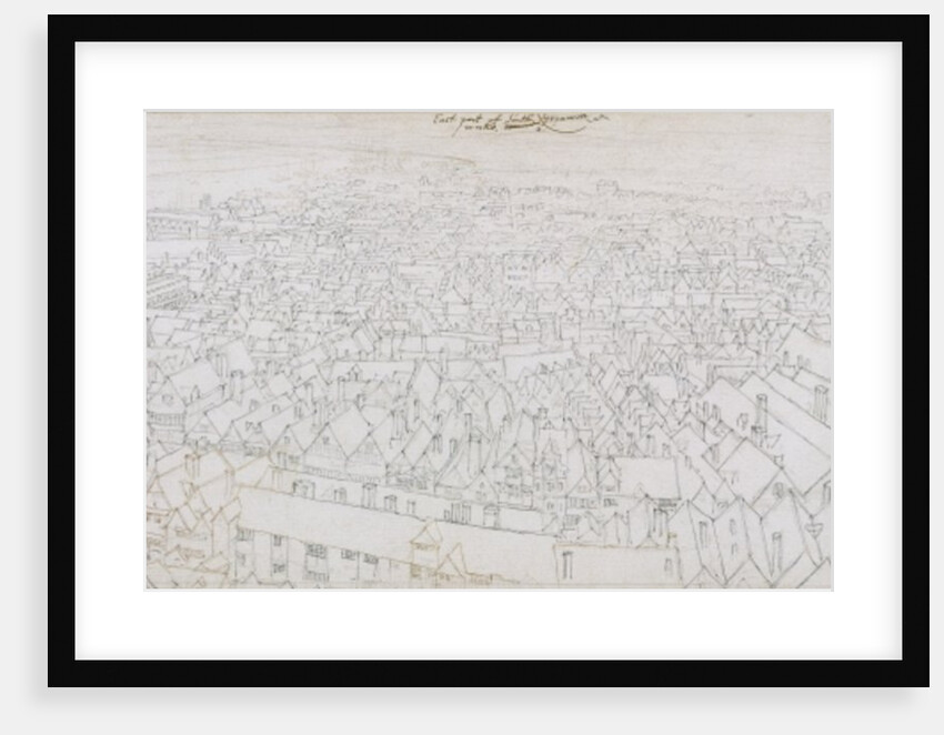 View of the East Part of Southwark Looking Towards Greenwich by Wenceslaus Hollar