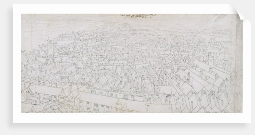 View of the East Part of Southwark Looking Towards Greenwich by Wenceslaus Hollar