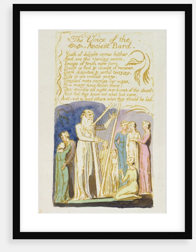 The Voice of the Ancient Bard by William Blake