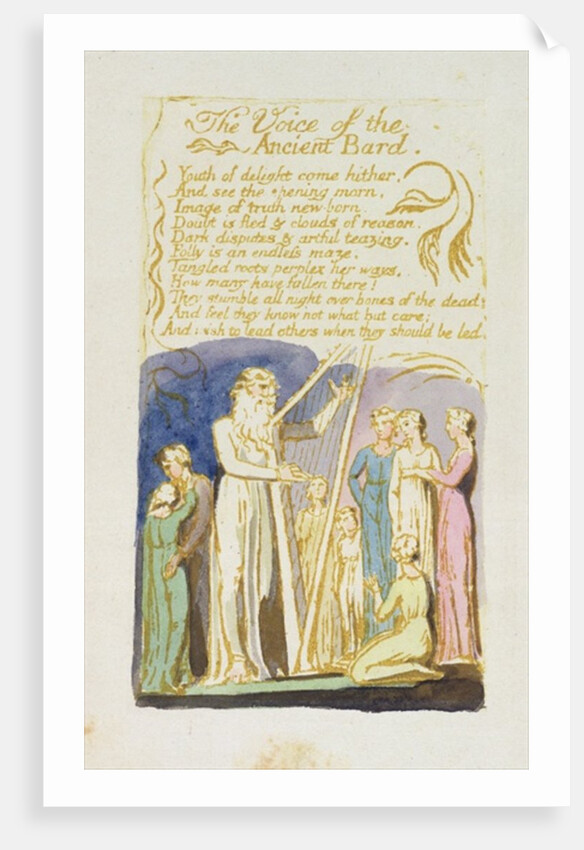 The Voice of the Ancient Bard by William Blake