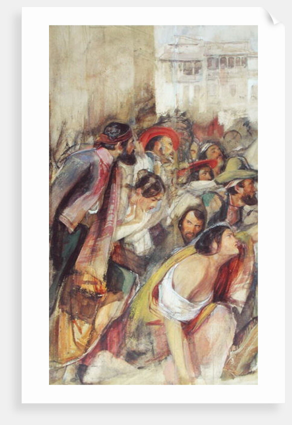 Study for the Proclamation of Don Carlos, c.1834-28 by John Frederick Lewis