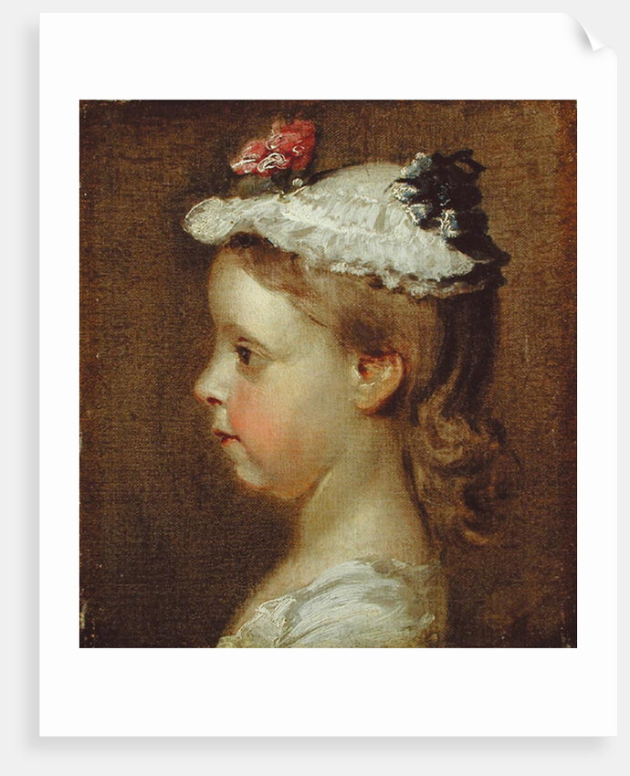 Study of a Girl's Head, c.1740-50 by William Hogarth