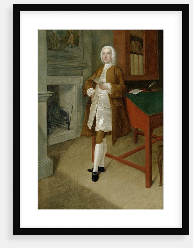 An Unknown Man in a Library, c.1740-41 by Anthony Devis