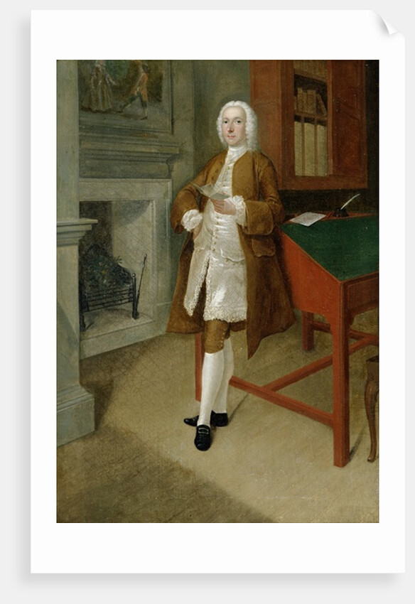 An Unknown Man in a Library, c.1740-41 by Anthony Devis