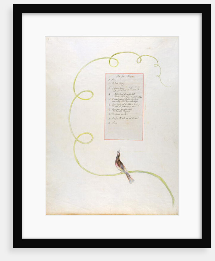 Ode for Music by William Blake