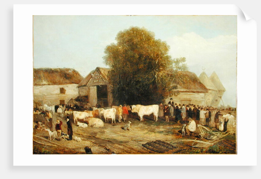 The Farm Sale, 1820 by Richard Barrett Davis