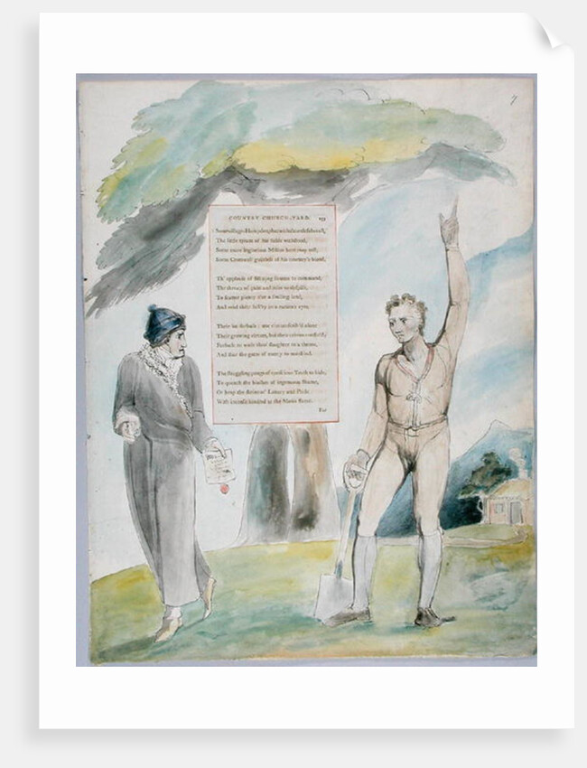 Elegy written in a Country Church-Yard by William Blake