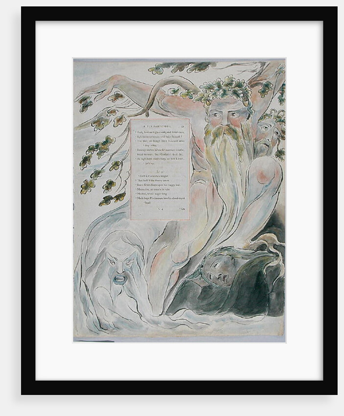 The Bard: A Pindaric Ode, design 57 from 'The Poems of Thomas Gray', 1797-98 by William Blake