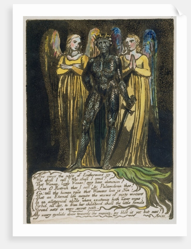 Now comes the night... by William Blake