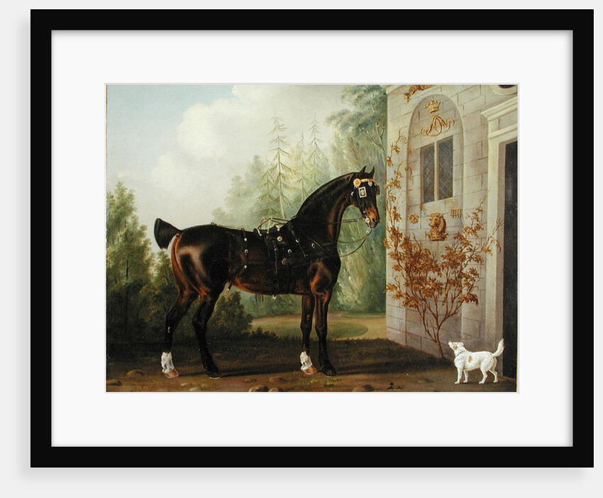 Lord Abergavenny's Dark Bay Carriage Horse with a Terrier, 1785 by Thomas Gooch