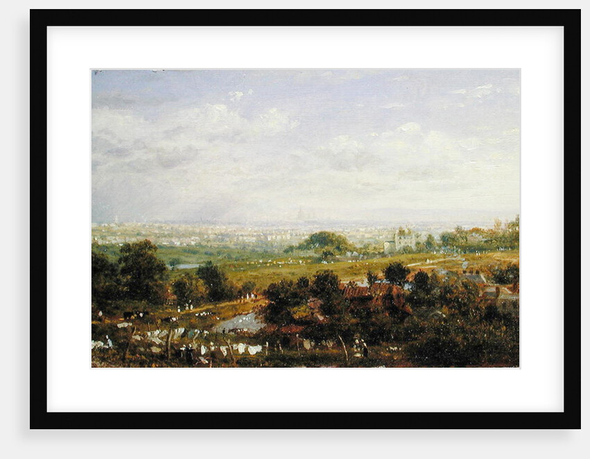 London from Islington Hill, c.1820-30 by Frederick Nash