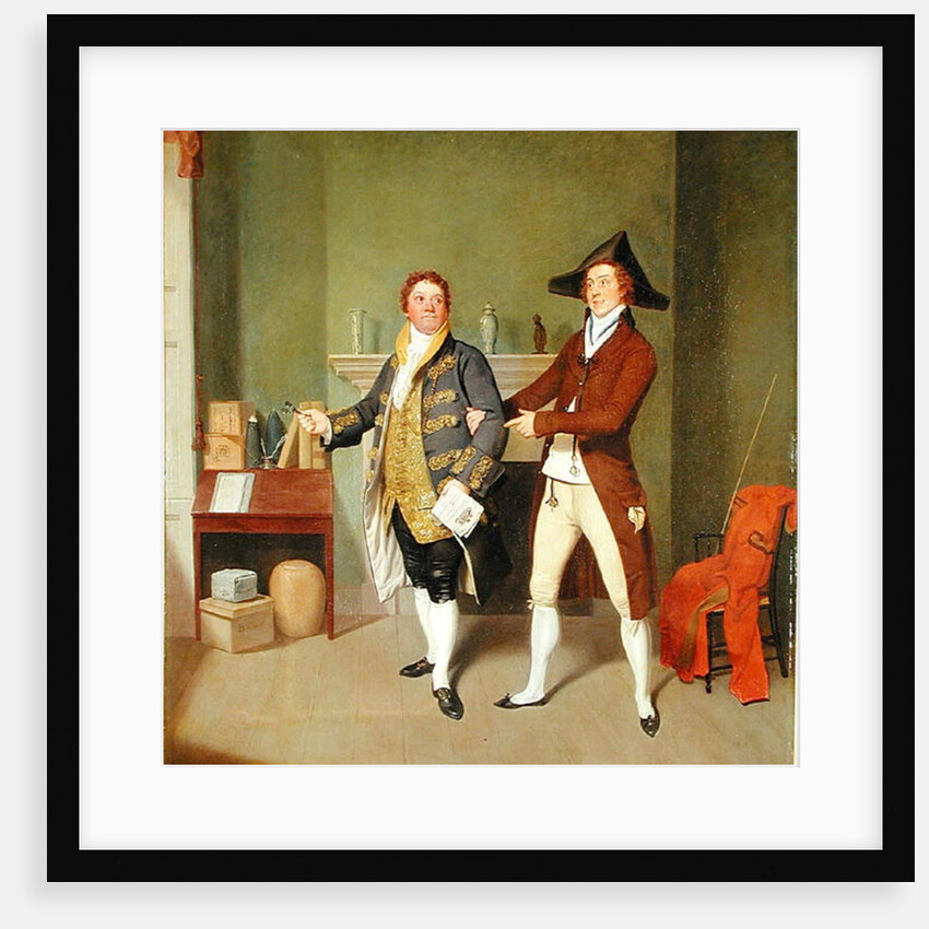 John Quick and John Fawcett in Thomas Moreton's 'The Way to Get Married', 1796 by Samuel de Wilde