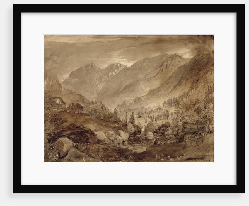 Mountain Landscape, Macugnaga, 1845 by John Ruskin