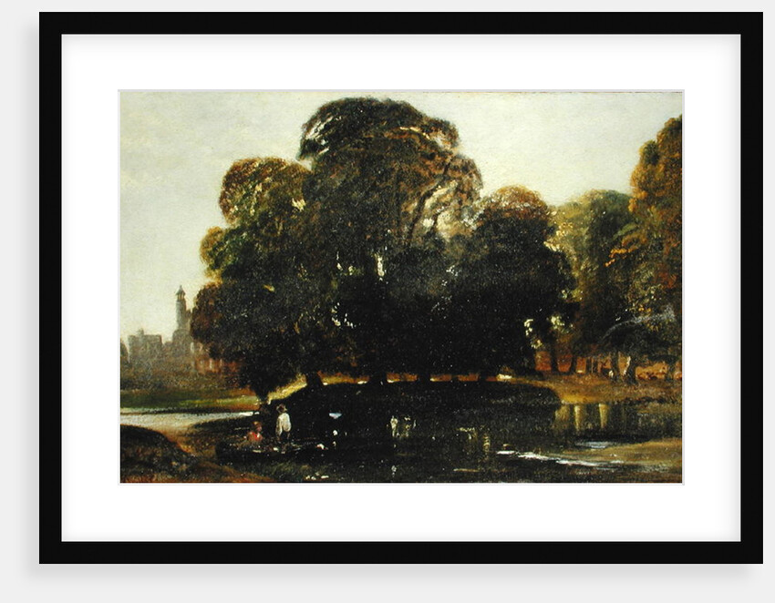 A View of Eton and the Fellows Eyot, c.1835-45 by William James Muller