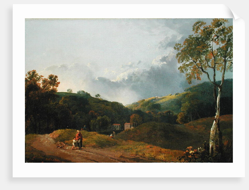 Landscape with Cottagers by George the Elder Barret