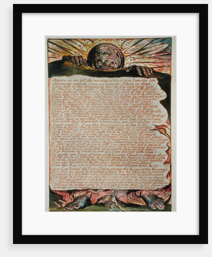 Repose on me... plate 62 from 'Jerusalem the Emmanation of the Great Albion', 1804-20 by William Blake