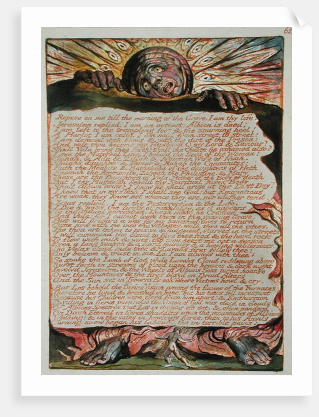 Repose on me... plate 62 from 'Jerusalem the Emmanation of the Great Albion', 1804-20 by William Blake